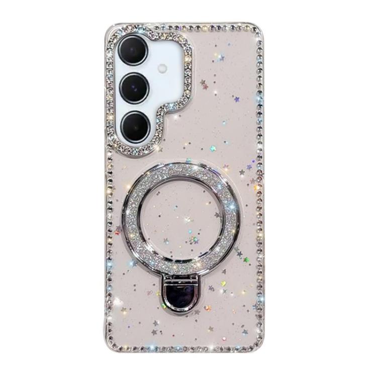 For Samsung Galaxy A56 5G Rhinestone Glitter Kickstand Dual-side IMD Phone Case