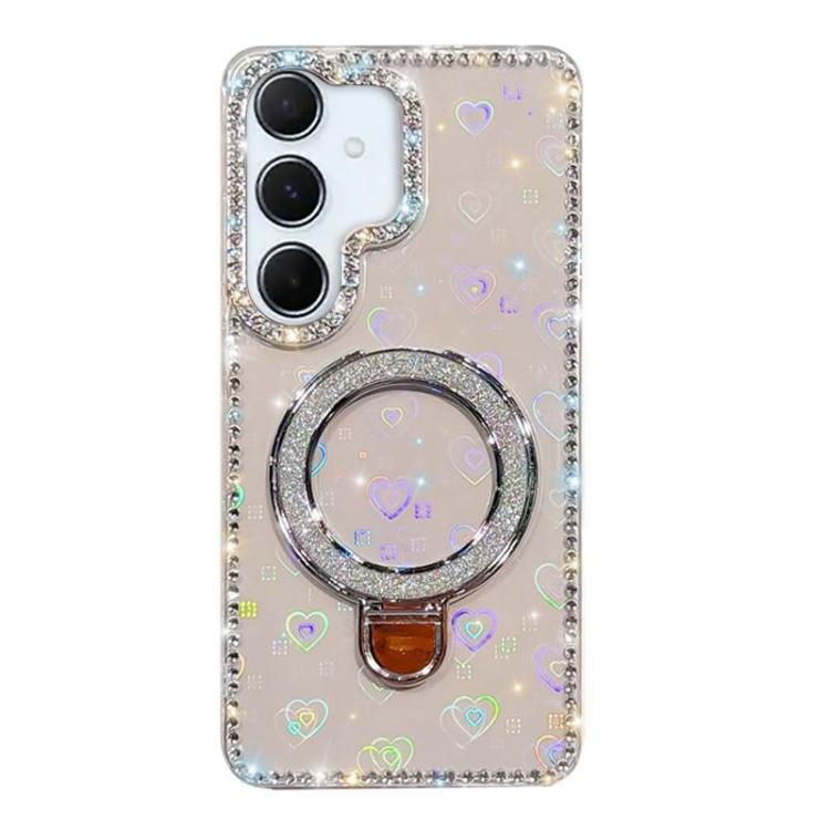 For Samsung Galaxy A56 5G Rhinestone Glitter Kickstand Dual-side IMD Phone Case