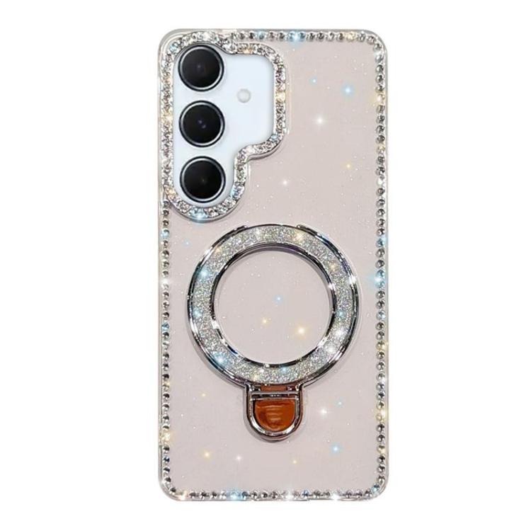 For Samsung Galaxy A56 5G Rhinestone Glitter Kickstand Dual-side IMD Phone Case