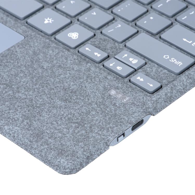 For MicroSoft Surface Pro 3 / 4 / 5 / 6 / 7 Velvet-Finish Ultra-Slim Wireless Bluetooth Magnetic Attachment Keyboard with Multicoloured Backlighting
