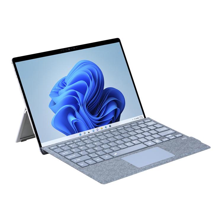 For MicroSoft Surface Pro 3 / 4 / 5 / 6 / 7 Velvet-Finish Ultra-Slim Wireless Bluetooth Magnetic Attachment Keyboard with Multicoloured Backlighting