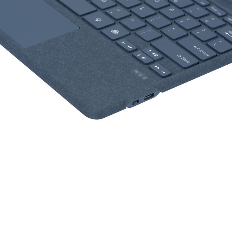 For MicroSoft Surface Pro 3 / 4 / 5 / 6 / 7 Velvet-Finish Ultra-Slim Wireless Bluetooth Magnetic Attachment Keyboard with Multicoloured Backlighting