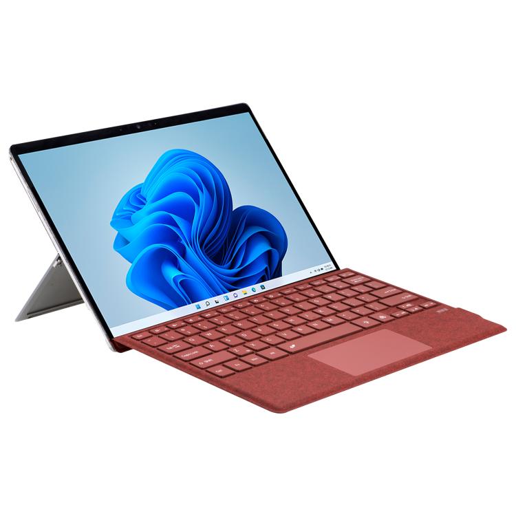 For MicroSoft Surface Pro 3 / 4 / 5 / 6 / 7 Velvet-Finish Ultra-Slim Wireless Bluetooth Magnetic Attachment Keyboard with Multicoloured Backlighting