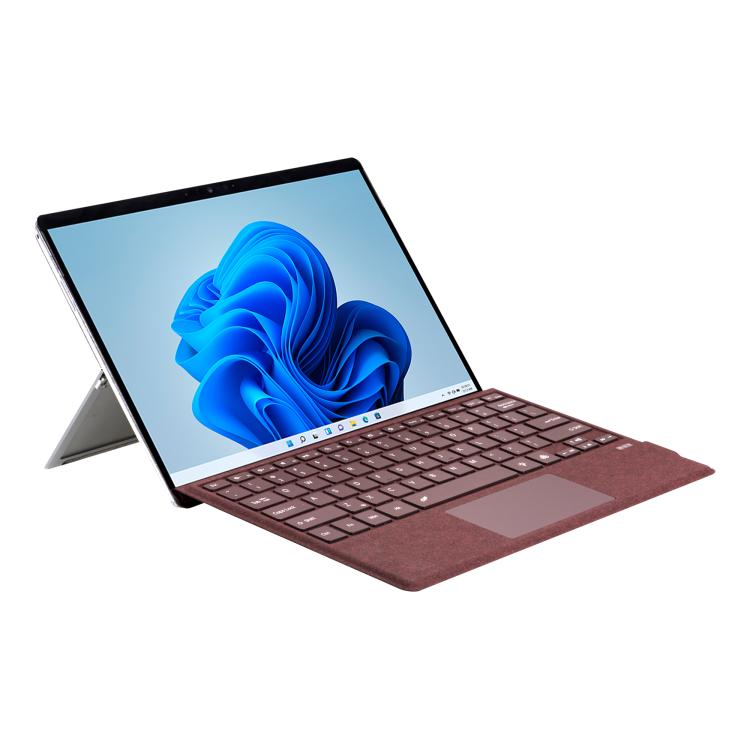 For MicroSoft Surface Pro 3 / 4 / 5 / 6 / 7 Velvet-Finish Ultra-Slim Wireless Bluetooth Magnetic Attachment Keyboard with Multicoloured Backlighting