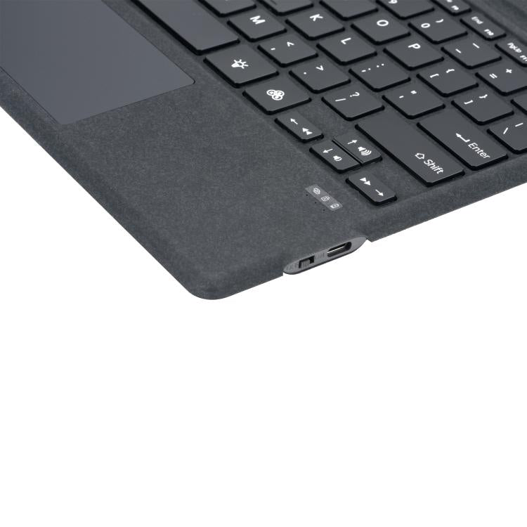 For MicroSoft Surface Pro 3 / 4 / 5 / 6 / 7 Velvet-Finish Ultra-Slim Wireless Bluetooth Magnetic Attachment Keyboard with Multicoloured Backlighting