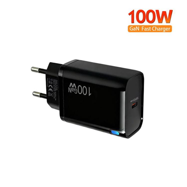 TE-PD46 GaN 100W PD 45W Fully Compatible Protocol Charger for Notebook / MacBook Series，EU Plug