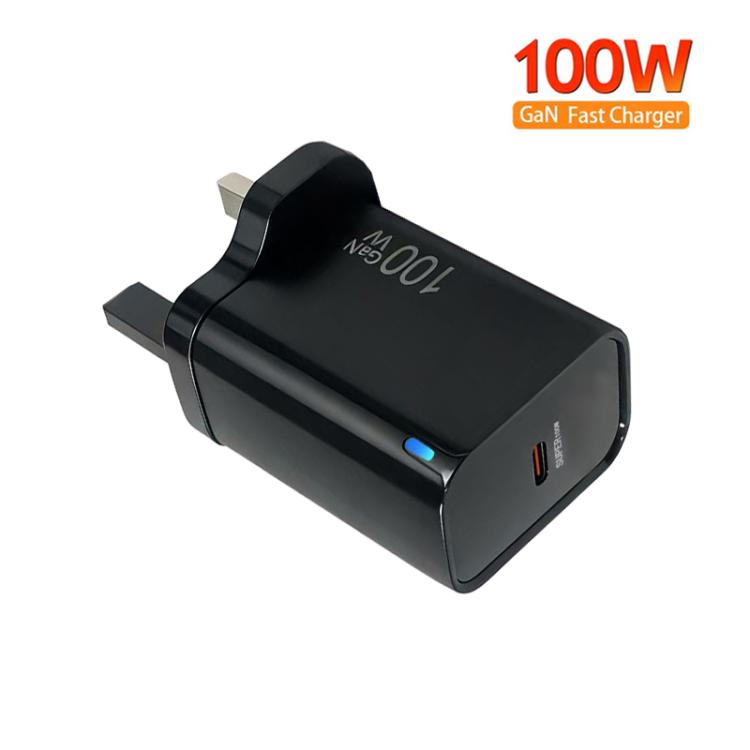TE-PD46 GaN 100W PD 45W Fully Compatible Protocol Charger for Notebook / MacBook Series，UK Plug