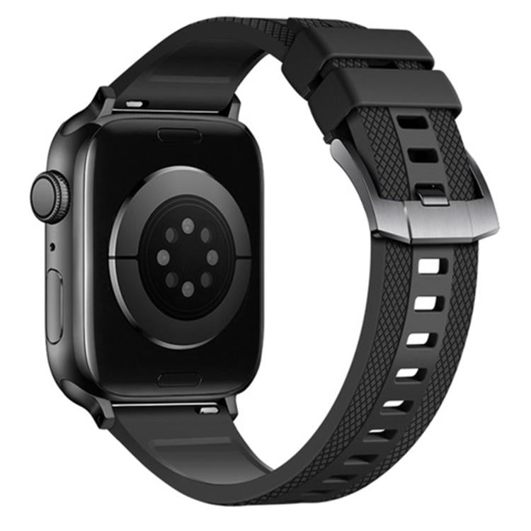 For Apple Watch 42mm / 41mm / 40mm / 38mm Dual-sided Diamond Texture Fluororubber Watch Band