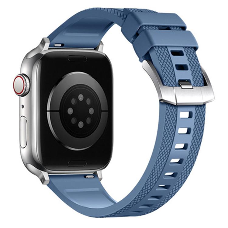 For Apple Watch 42mm / 41mm / 40mm / 38mm Dual-sided Diamond Texture Fluororubber Watch Band