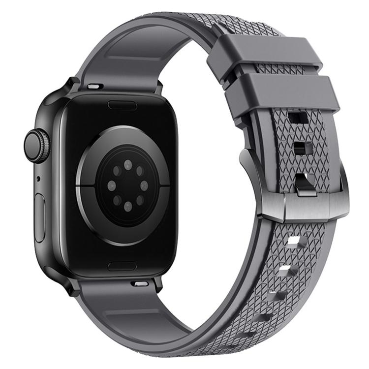 For Apple Watch 42mm / 41mm / 40mm / 38mm Diamond-Pattern FKM Fluororubber Watch Band