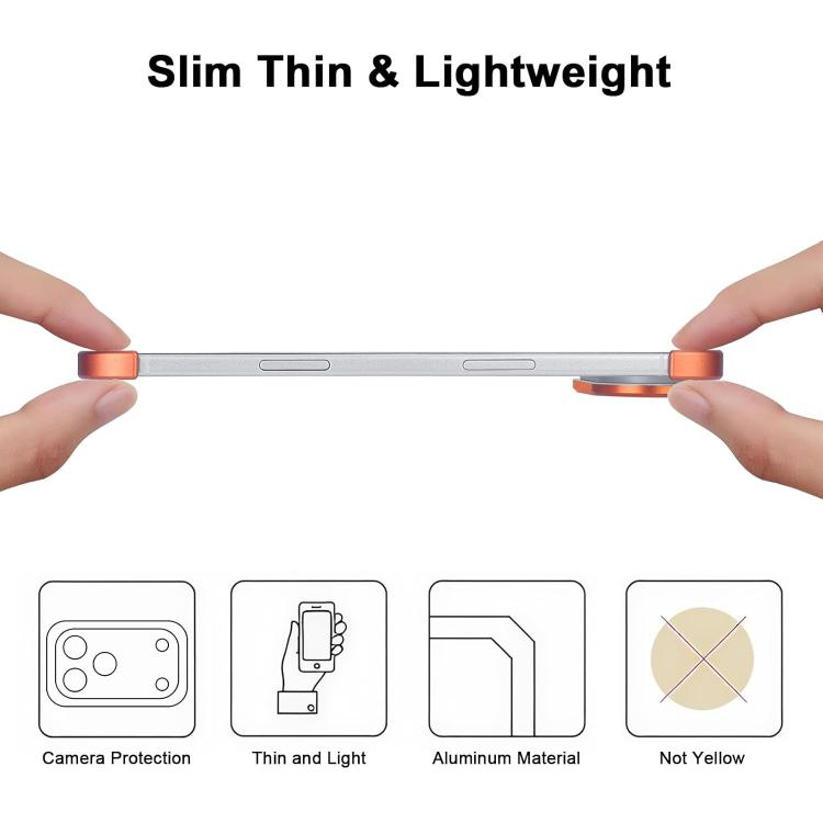 For iPhone 17 Pro Max Ultra-thin Frameless Titanium Alloy Four Corner Shockproof Phone Case