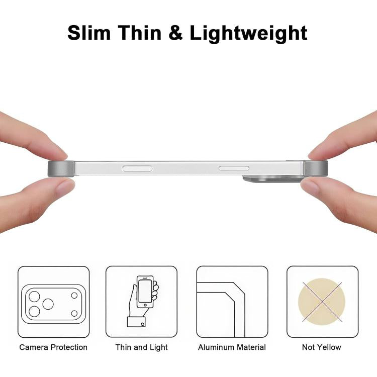 For iPhone 17 Pro Max Ultra-thin Frameless Titanium Alloy Four Corner Shockproof Phone Case