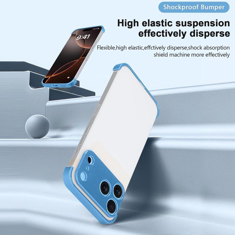 For iPhone 17 Pro Ultra-thin Frameless Titanium Alloy Four Corner Shockproof Phone Case