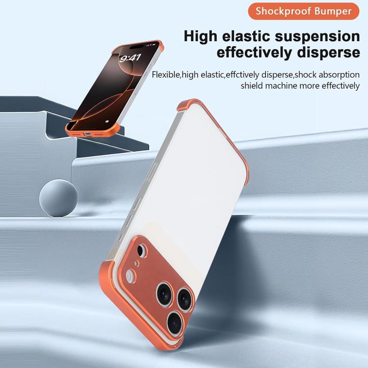 For iPhone 17 Pro Ultra-thin Frameless Titanium Alloy Four Corner Shockproof Phone Case