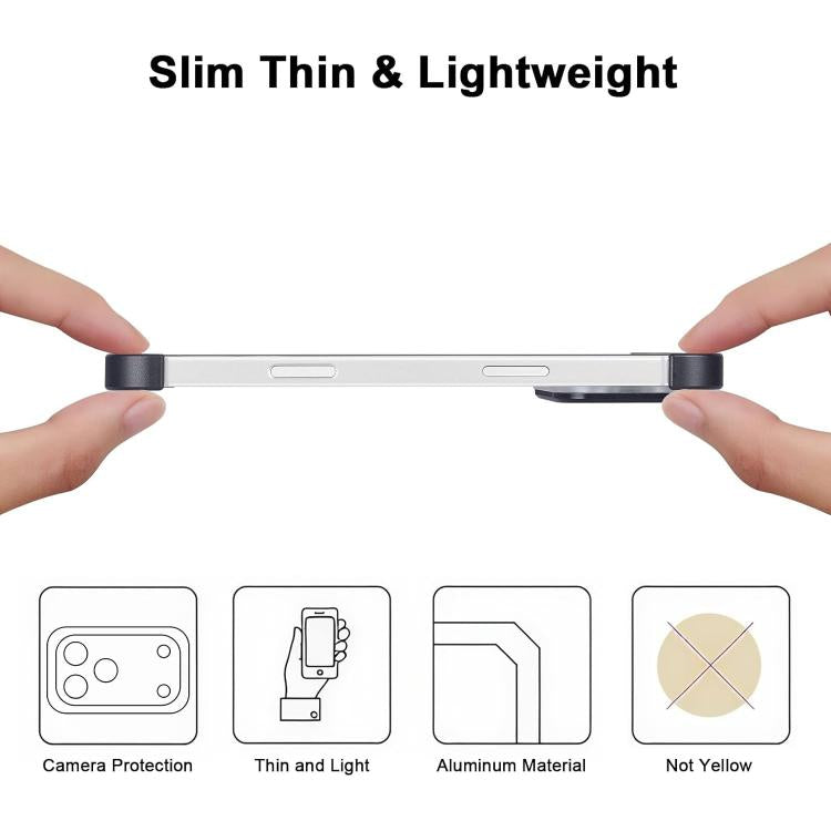For iPhone 17 Pro Ultra-thin Frameless Titanium Alloy Four Corner Shockproof Phone Case