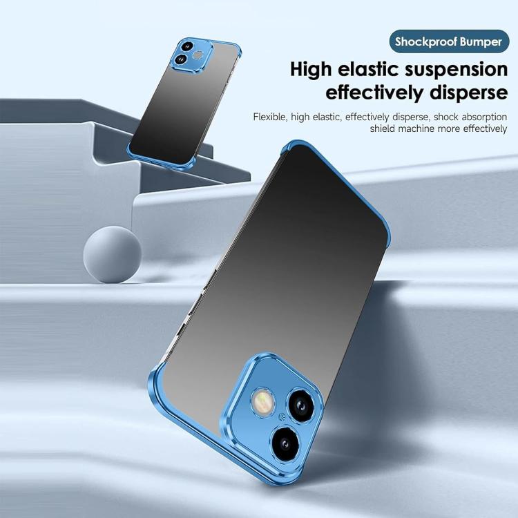 For iPhone 17 Ultra-thin Frameless Titanium Alloy Four Corner Shockproof Phone Case