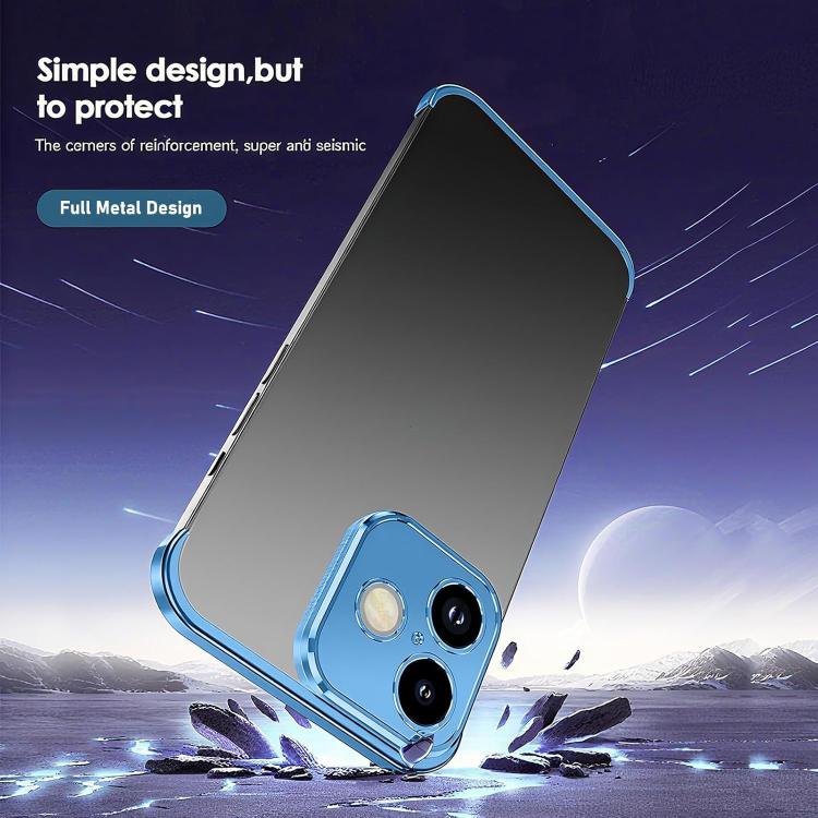 For iPhone 17 Ultra-thin Frameless Titanium Alloy Four Corner Shockproof Phone Case