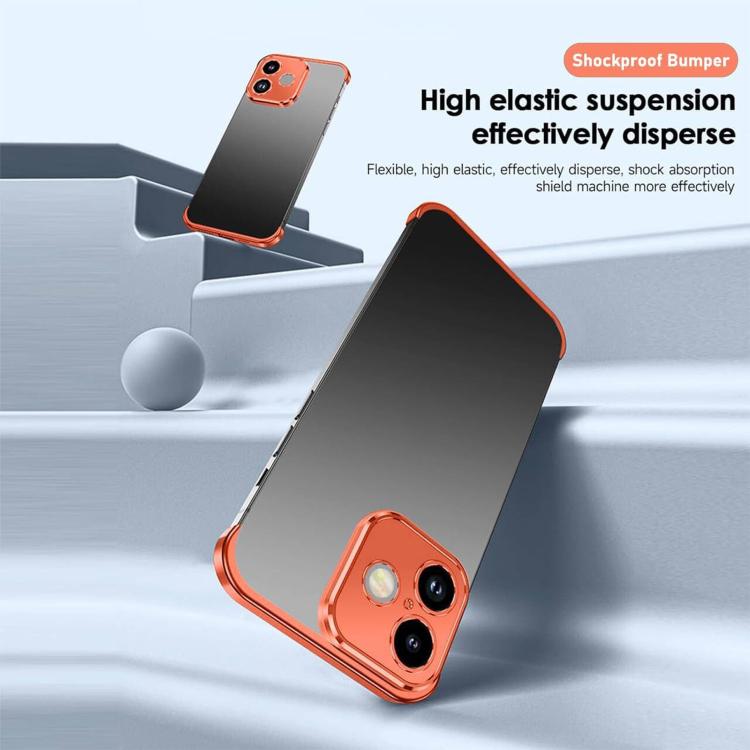 For iPhone 17 Ultra-thin Frameless Titanium Alloy Four Corner Shockproof Phone Case