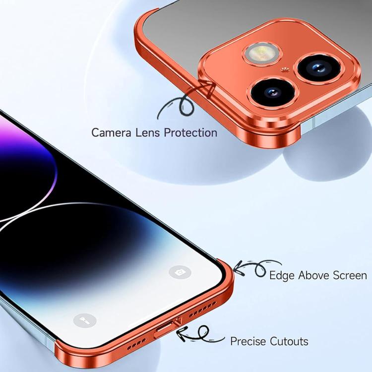 For iPhone 17 Ultra-thin Frameless Titanium Alloy Four Corner Shockproof Phone Case