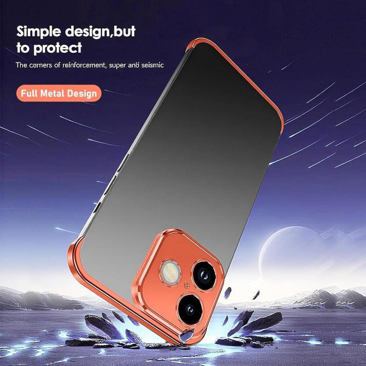 For iPhone 17 Ultra-thin Frameless Titanium Alloy Four Corner Shockproof Phone Case