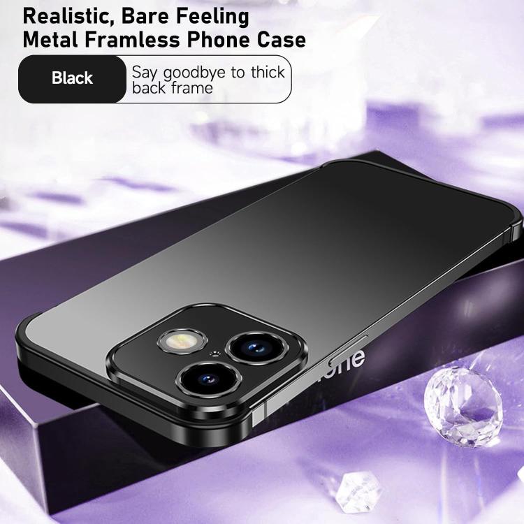 For iPhone 17 Ultra-thin Frameless Titanium Alloy Four Corner Shockproof Phone Case