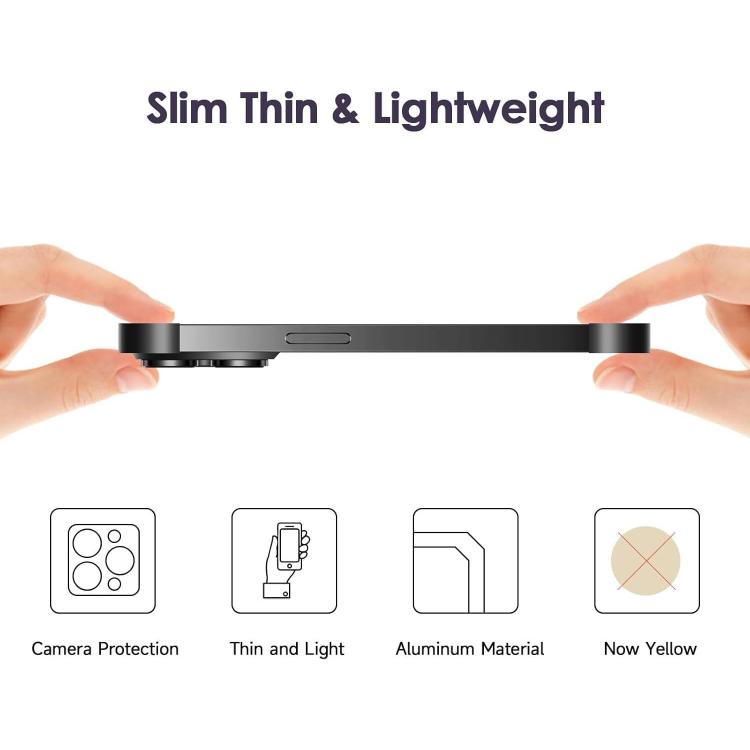 For iPhone 17 Ultra-thin Frameless Titanium Alloy Four Corner Shockproof Phone Case