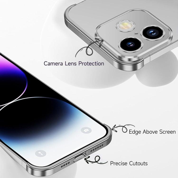 For iPhone 17 Ultra-thin Frameless Titanium Alloy Four Corner Shockproof Phone Case
