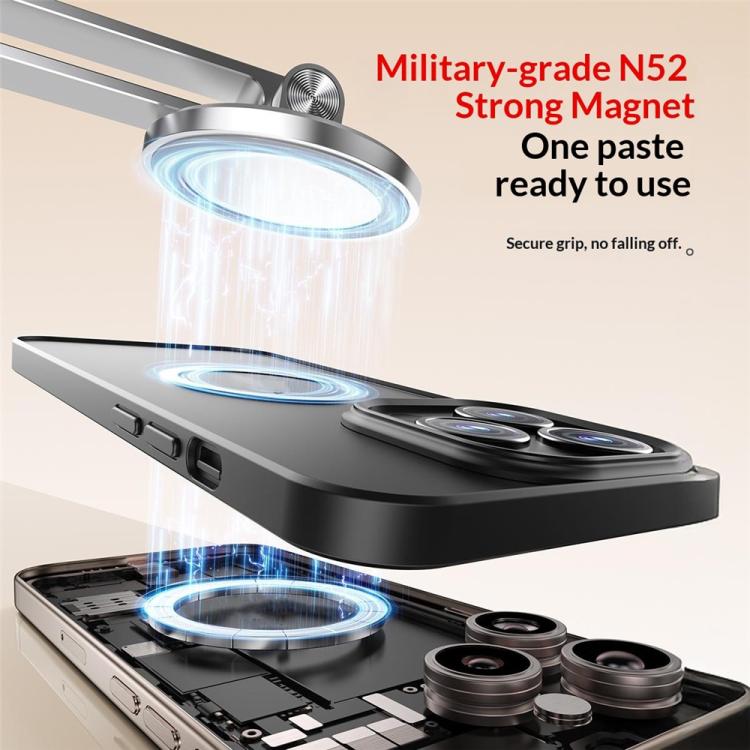 CX-3 360 Degree Rotatable Aluminum Alloy Holder Adjustable Angle Dual Head Magnetic Phone Stand