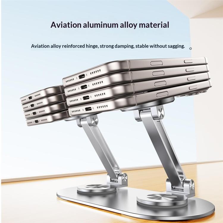 CX-3 360 Degree Rotatable Aluminum Alloy Holder Adjustable Angle Dual Head Magnetic Phone Stand