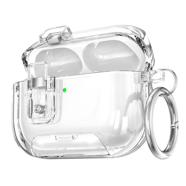 For AirPods Pro 3 Starry Magnetic Buckle Stand TPU Earphone Protective Cover with Finger Ring