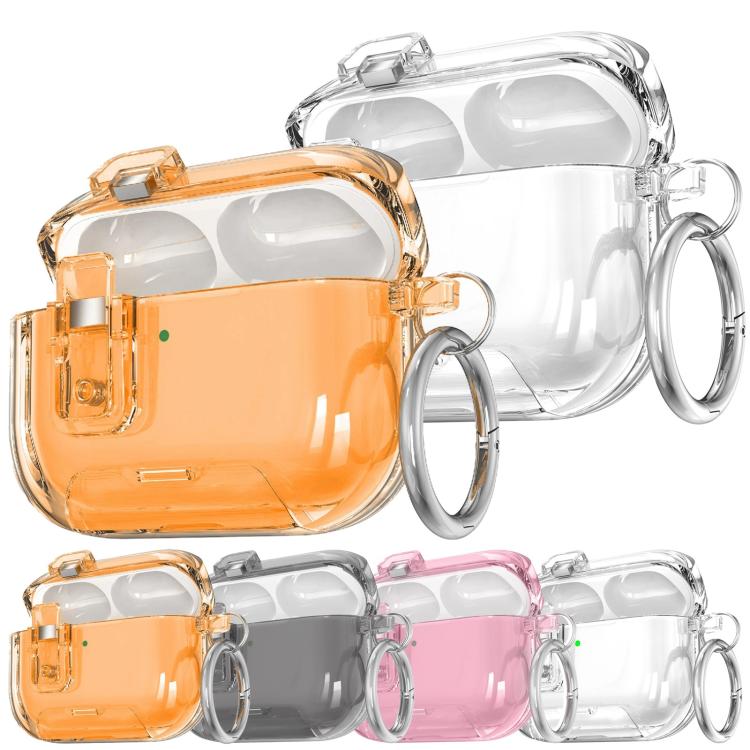 For AirPods Pro 3 Starry Magnetic Buckle Stand TPU Earphone Protective Cover with Finger Ring
