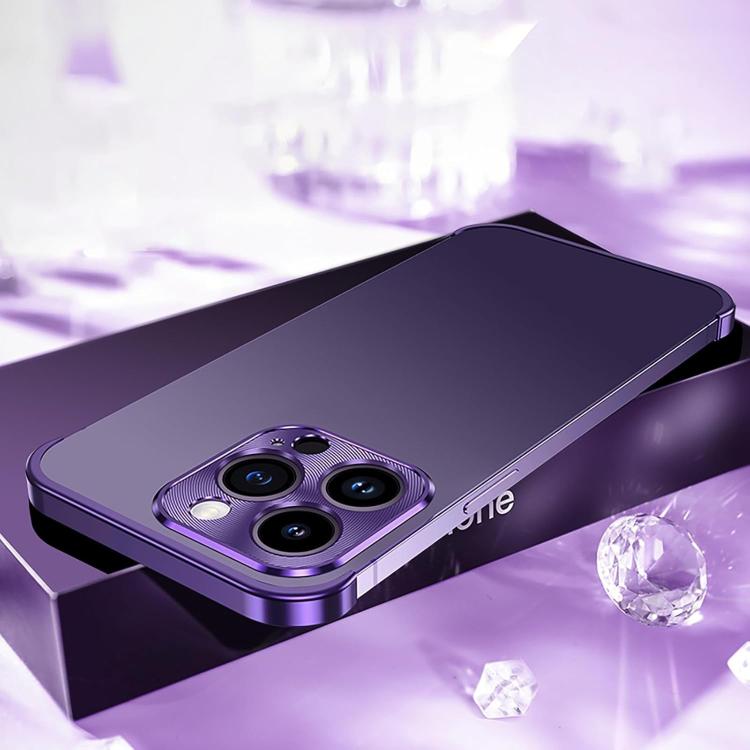 For iPhone 16 Pro Max Ultra-thin Frameless Titanium Alloy Four Corner Shockproof Phone Case