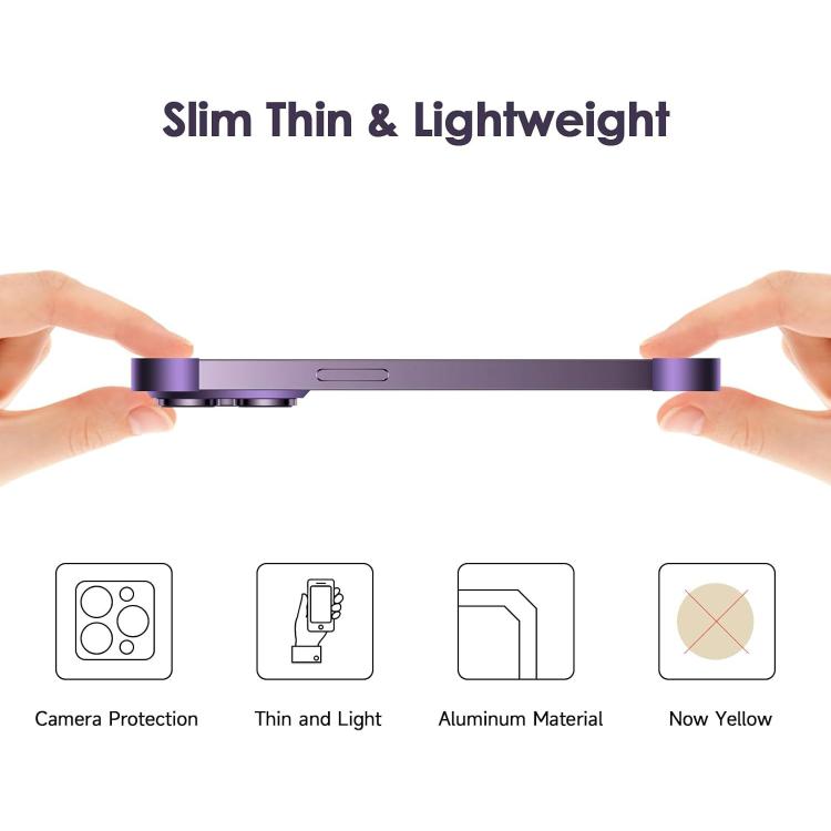 For iPhone 16 Pro Max Ultra-thin Frameless Titanium Alloy Four Corner Shockproof Phone Case