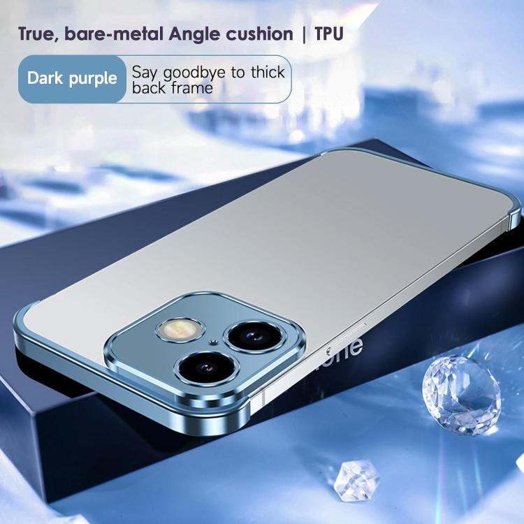 For iPhone 16 Ultra-thin Frameless Titanium Alloy Four Corner Shockproof Phone Case