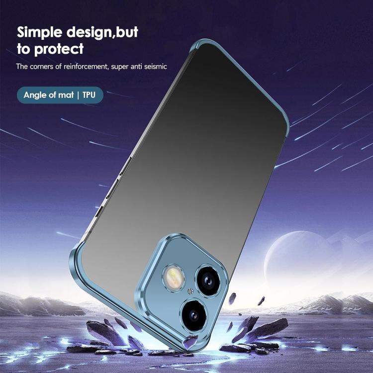 For iPhone 16 Ultra-thin Frameless Titanium Alloy Four Corner Shockproof Phone Case