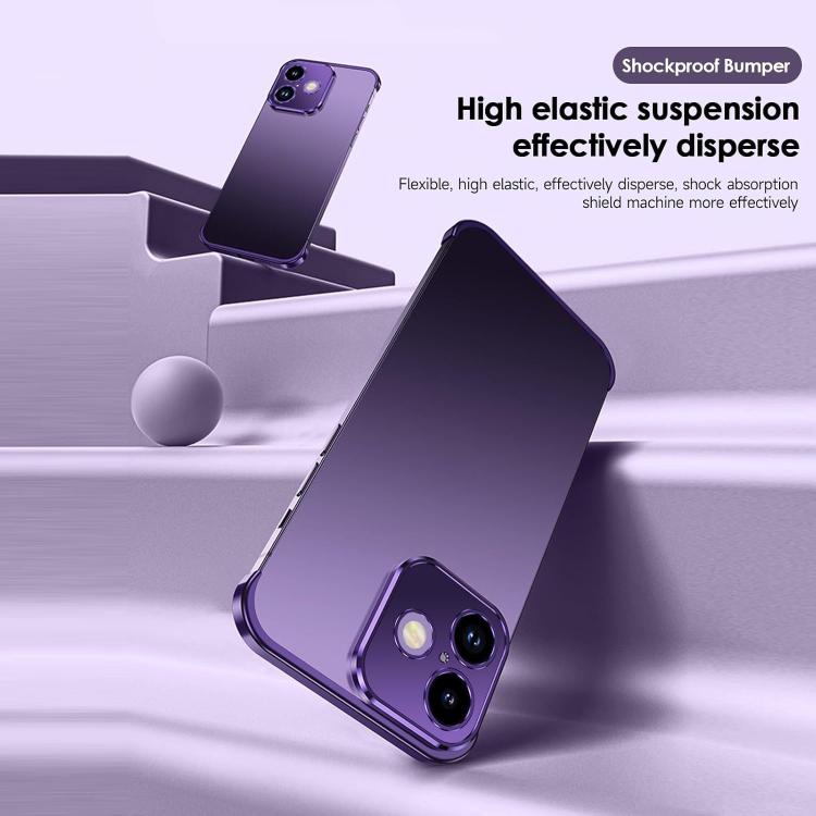 For iPhone 16 Ultra-thin Frameless Titanium Alloy Four Corner Shockproof Phone Case