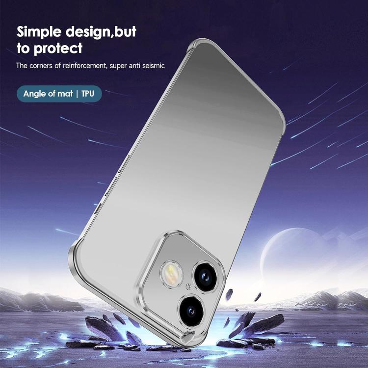 For iPhone 16 Plus Ultra-thin Frameless Titanium Alloy Four Corner Shockproof Phone Case