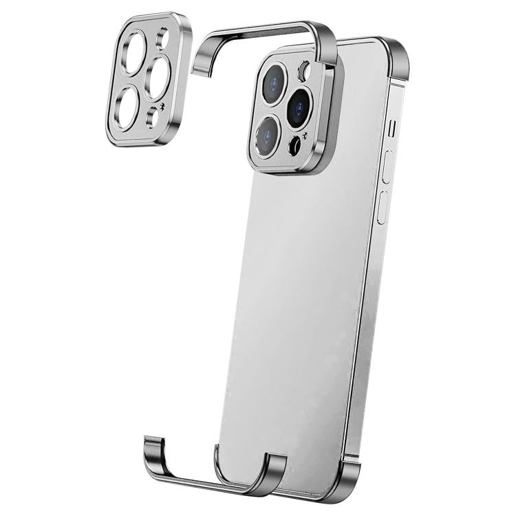 For iPhone 13 Pro Max Ultra-thin Frameless Titanium Alloy Four Corner Shockproof Phone Case