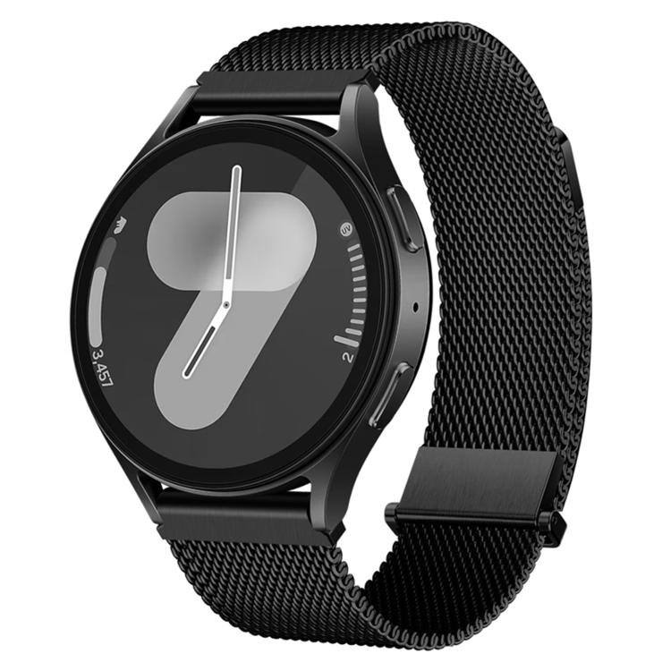 20mm Press Clasp Two Sections Dual Magnetic Milanese Stainless Steel Watch Band