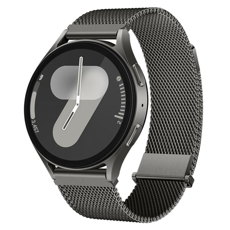 20mm Press Clasp Two Sections Dual Magnetic Milanese Stainless Steel Watch Band