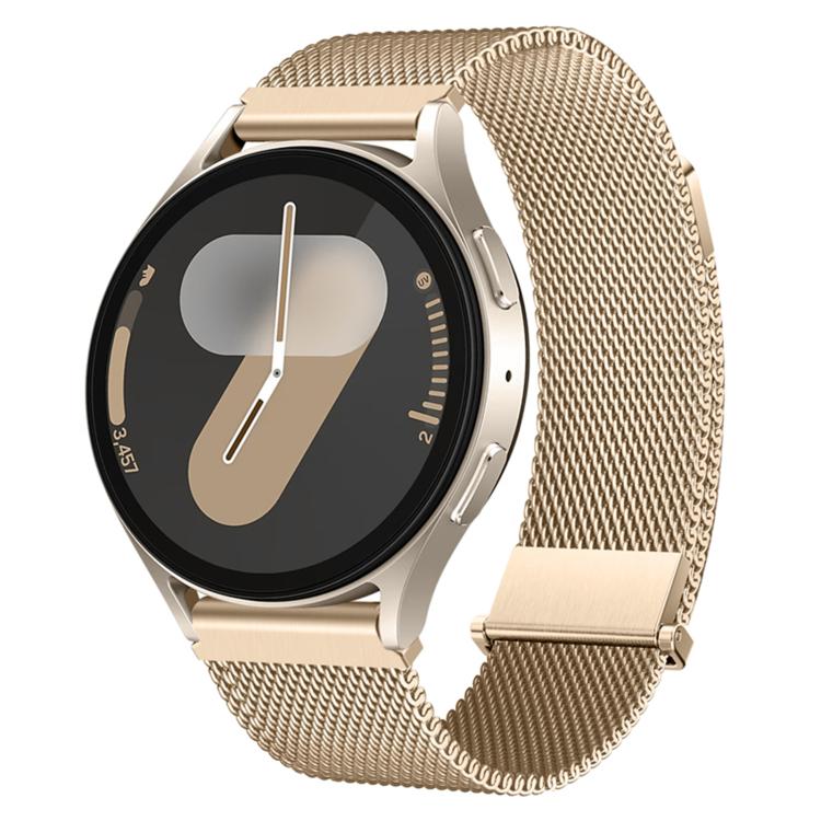 20mm Press Clasp Two Sections Dual Magnetic Milanese Stainless Steel Watch Band