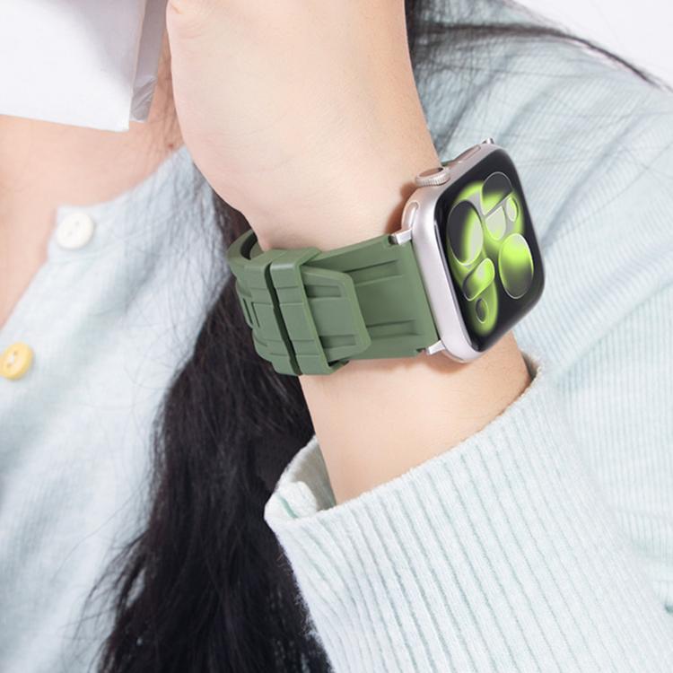 For Apple Watch 46mm / 49mm / 45mm / 44mm Extraordinary Exploration FKM Fluororubber Watch Band