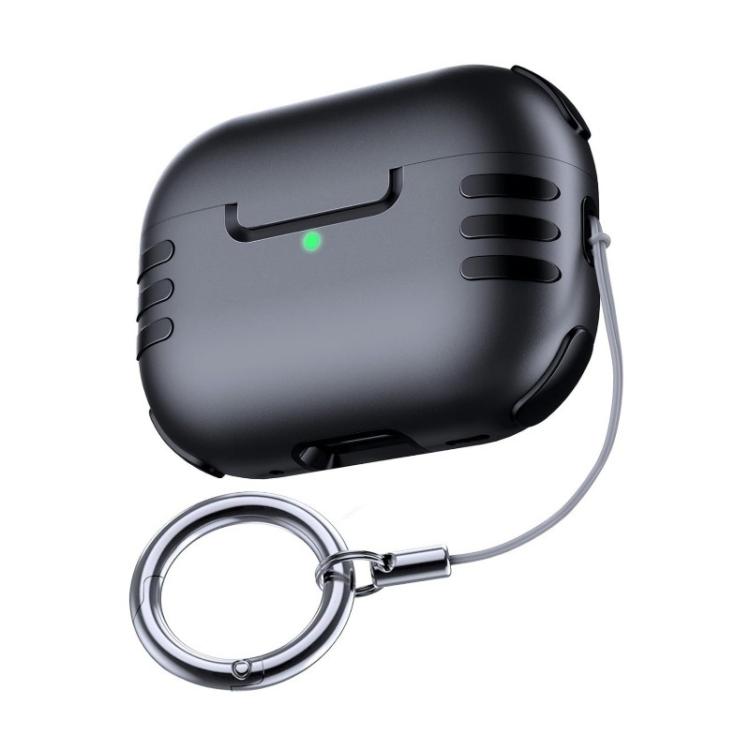 For AirPods Pro 2 Full Coverage Airbag Shockproof Protective Cover with Lanyard Ring