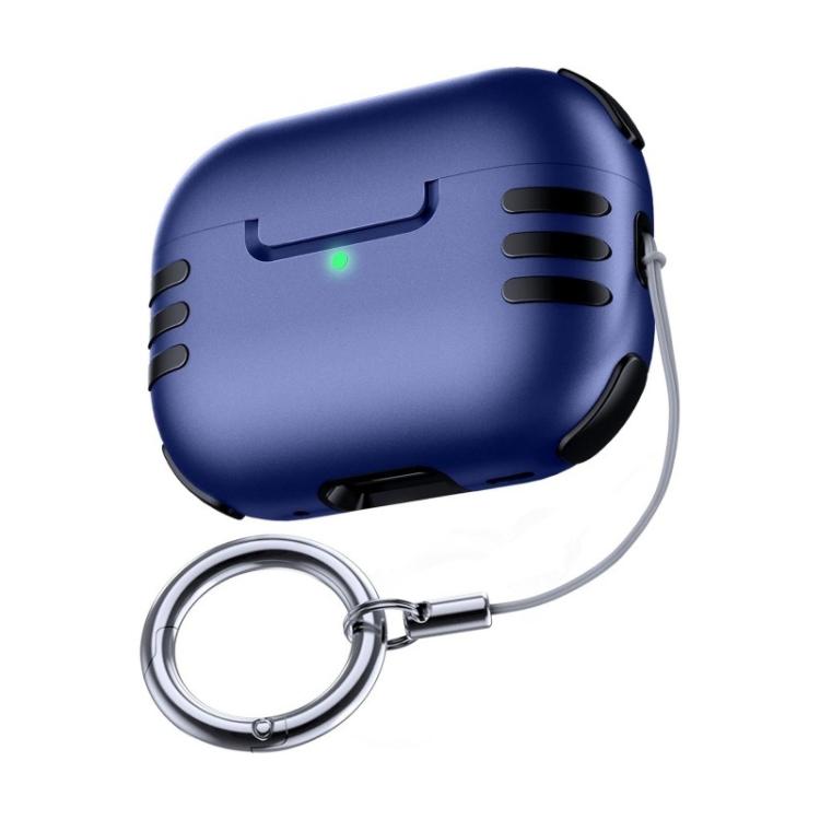 For AirPods Pro 2 Full Coverage Airbag Shockproof Protective Cover with Lanyard Ring