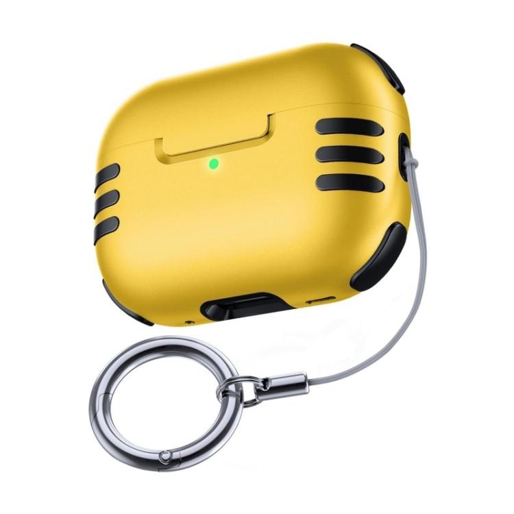 For AirPods Pro 2 Full Coverage Airbag Shockproof Protective Cover with Lanyard Ring
