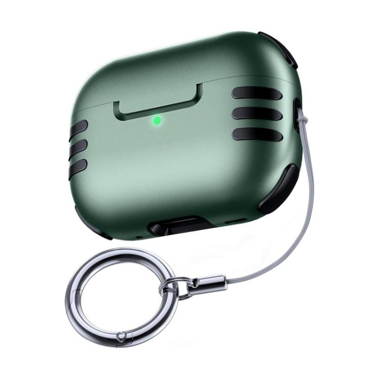 For AirPods Pro 2 Full Coverage Airbag Shockproof Protective Cover with Lanyard Ring