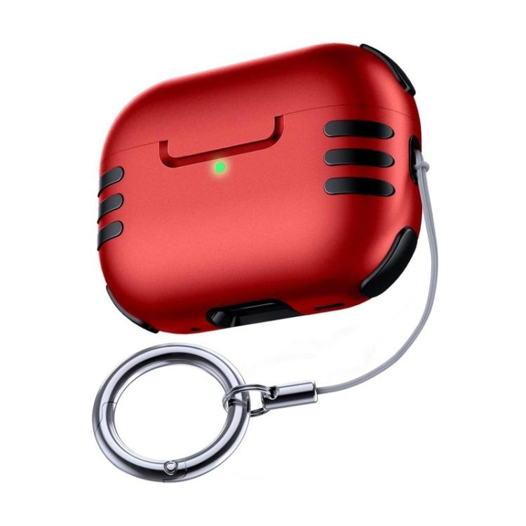 For AirPods Pro 2 Full Coverage Airbag Shockproof Protective Cover with Lanyard Ring