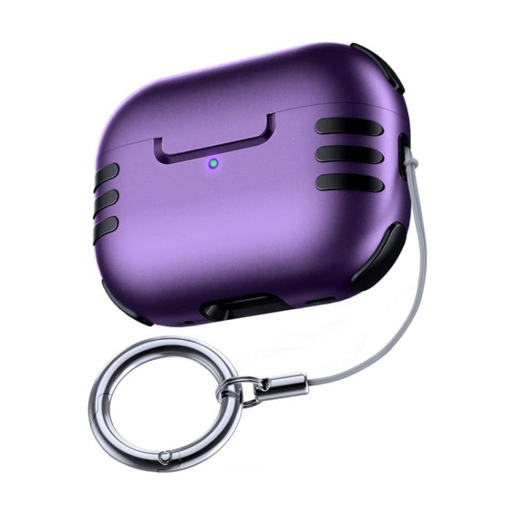 For AirPods Pro 2 Full Coverage Airbag Shockproof Protective Cover with Lanyard Ring
