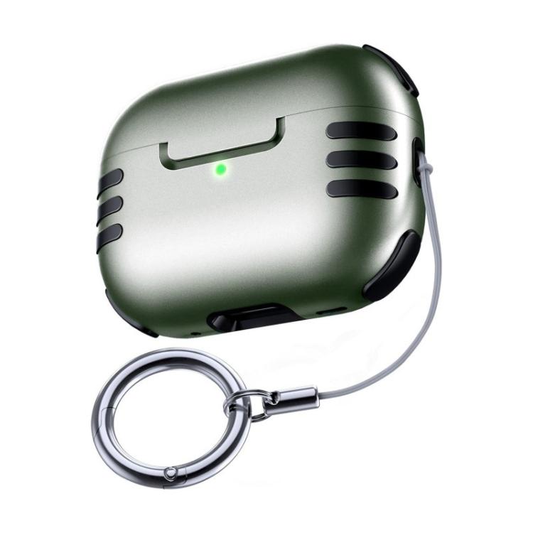 For AirPods Pro 2 Full Coverage Airbag Shockproof Protective Cover with Lanyard Ring