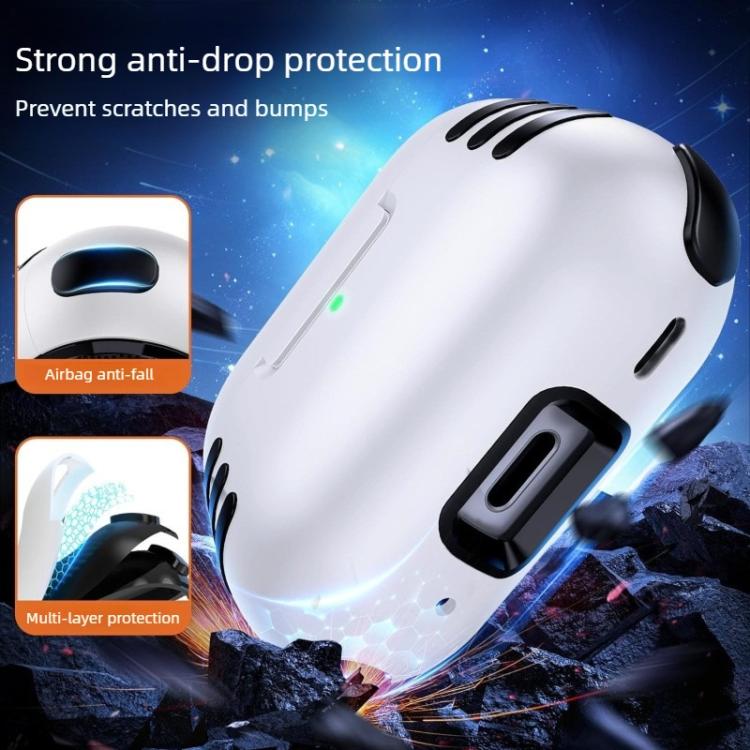 For AirPods Pro 2 Full Coverage Airbag Shockproof Protective Cover with Lanyard Ring